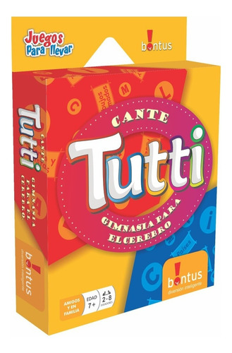 Juego De Mesa Cante Tutti Bontus