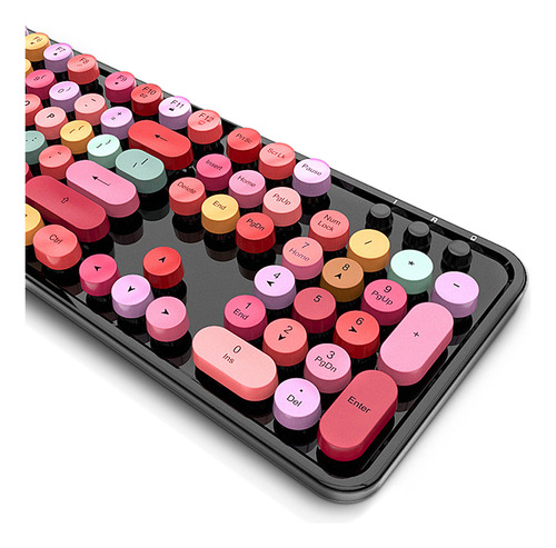 Teclado De 104 Teclas Sweet Mouse Combo Mixed Color 2.4g