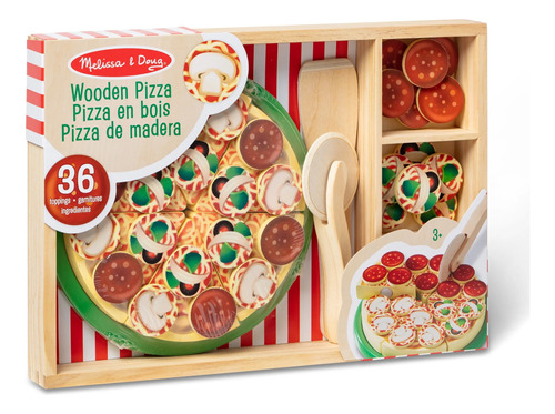 Melissa & Doug  Alimentos De Juguete Para Fiesta De Pizza