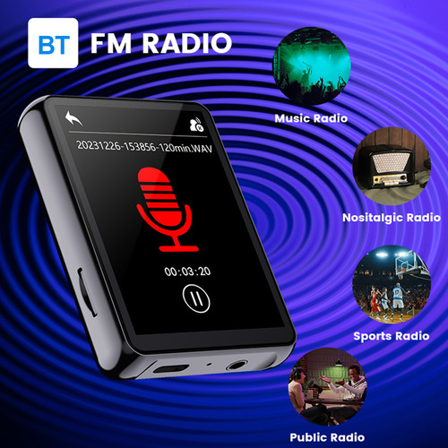 Reproductor Mp3 Con Pantalla De Alta Nitidez De 2.4 Pulgadas