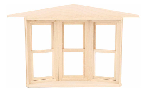 Casa De Muñecas Modelo 1:12 De Madera De Abedul, Exquisita A
