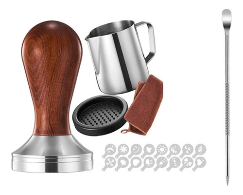 Juego De Tamper For Espresso, 51 Mm, Jarra Espumosa, Apison