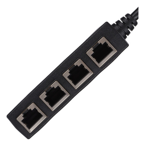 Adaptador Splitter Rj45 Transmissão Suave De 1 A 4 Portas