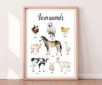 Comprar Cuadros Infantiles Animales, Cuarto Niño, Dormitorio Bebe 