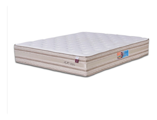 Colchon Resorte Espuma Latex Viscoelastico 2 Plazas 140x190