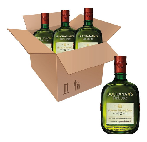 Kit Whisky Buchanan's Deluxe 12 Años 750ml 3 Unds