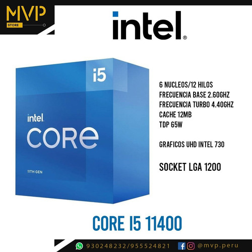 Procesador Intel Core I5 11400