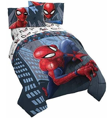 Jay Franco Marvel Spiderman Crawl Juego De Cama Completo De 