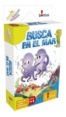 Juegos Cartas Didácticos Bontus Infantil Busca En El Mar 333