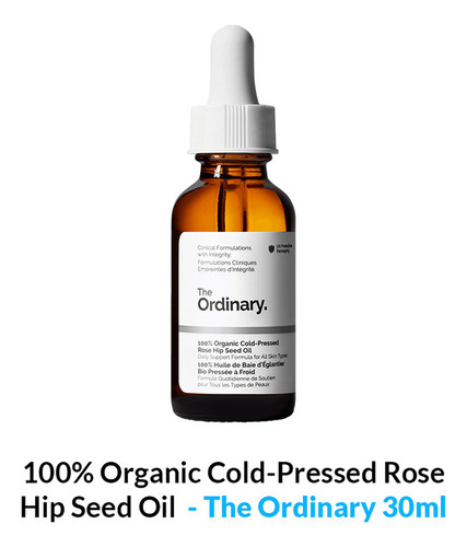 100% Organic Coldpressed Rose Hip Seed Oil The Ordi. 30ml