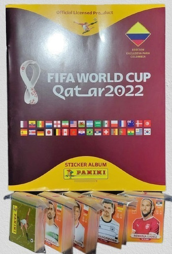 Album Pasta Blanda + Todas Laminas A Pegar Panini Qatar 2022