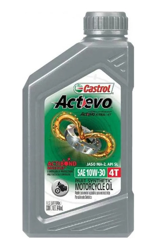 Aceite De Moto Castrol Actevo 10w30