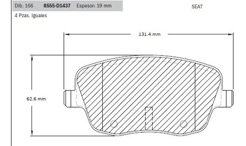 Juego De Balatas Bosch Seat Cordoba 2.0l Del 2005 