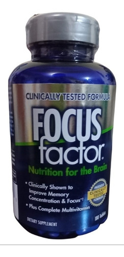 Focus Factor,nutrición  Para El Cerebro,180 Tabletas, 