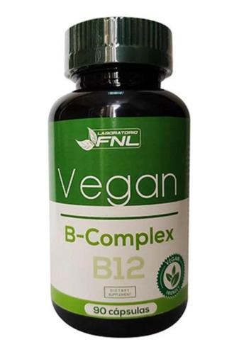 Vitamina Complejo B2 B3 B12 Vegan Fnl 90 Caps