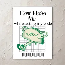 Comprar Cuadro  Don't Bother Me  Programadores Lienzo Mdf 40x53cm