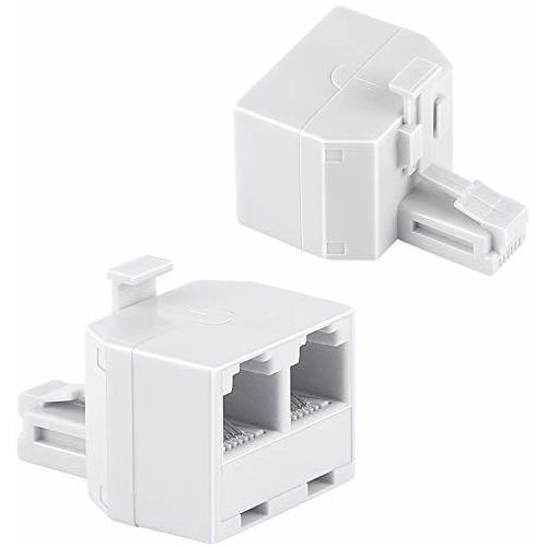 Adaptador De Pared Dúplex Uvital Rj11, Divisor De Línea Tele