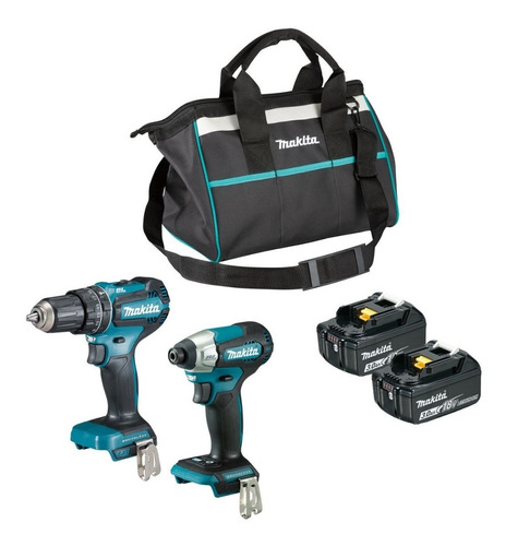 Kit Rotomartillo Atornillador Brushless 18v Dlx2416x1 Makita