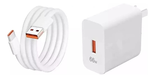 Cargador De 66w Para Huawei Tipo C Super Fast Cable 6a