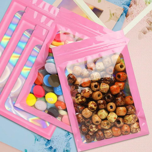 .200pcs Bolsas Holográficas,bolsas Resellables,bolsas Para.