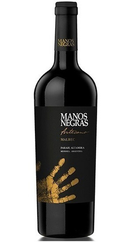 Vino Manos Negras Artesano Malbec 750ml. 