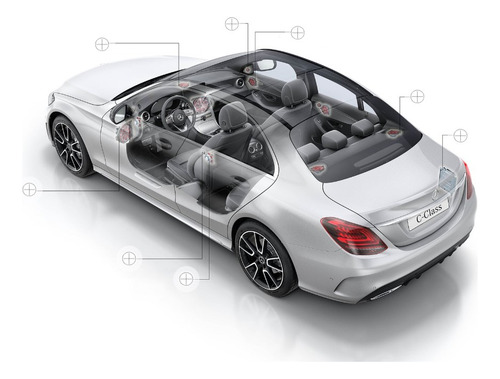 Kit Sistema Som Burmester Mercedes Classe C W205 2015 A 2018 (Usado)