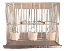 Comprar Jaula De Canarios 30x23x25cm Con Bandeja Balcon Color Blanca