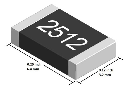 5x Pack Resistencia Smd 2512 - 10 Ohm - Tol 1%