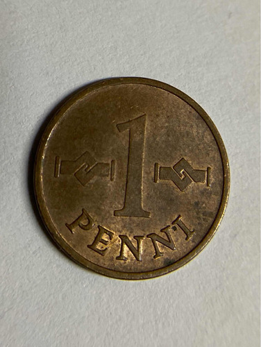 Moneda De Finlandia De 1 Penni De 1967 Envio Gratis