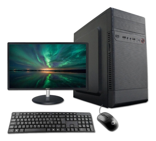 Imagem 1 de 5 de Desktop I5 2400 8gb Ssd 480gb Monitor 21 + Kit + Wifi Dvd Cx