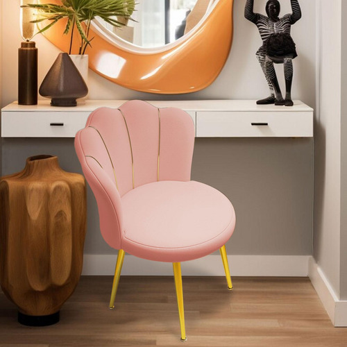 Silla De Tocador Con Asiento Tapizado, Cómoda Silla De