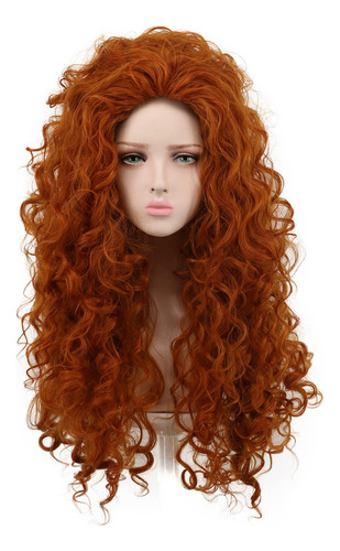 Peluca De Cabello Sintético Yuehong Desconocido Tono Pelirrojo Con Base De Tamaño M