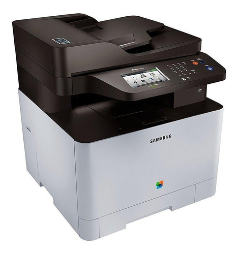 Impresora a color multifunción Samsung Xpress SL-C1860FW con wifi negra y blanca 220V