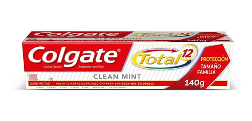 Crema Dental Colgate Total 12 Clean Mint 140 Grs