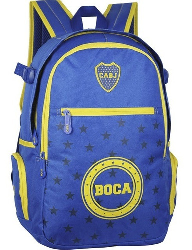 Mochila Boca Juniors Original Xeneize Escolar Futbol 18''