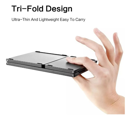 Mini Teclado Inalámbrico Portátil Plegable Con Ñ (español)