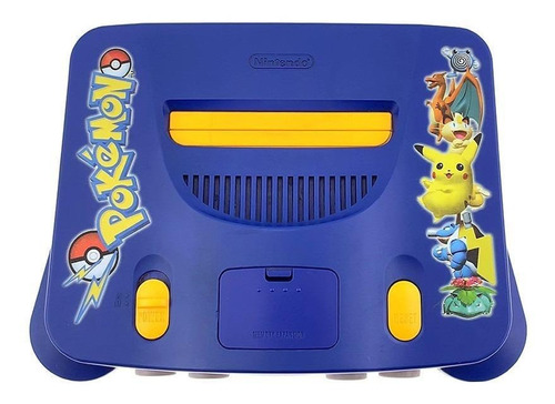Nintendo 64 Pokémon Special Edition color  amarillo y azul