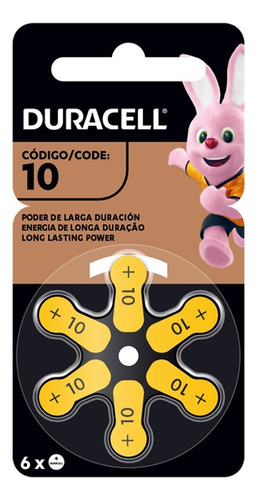 Pack 6 Pilas Duracell Numero 10