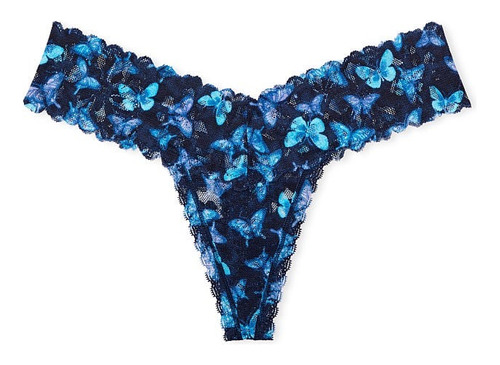 Panty Sexy  Victoria´s Secret  Negro Mariposas Mediana