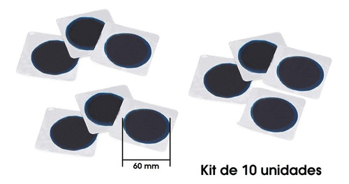 Kit De Parches Para Neumaticos Con Y Sin Camara 60 Mm