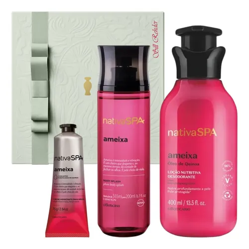 Kit Presente Dia Das Mães Nativa Spa Ameixa O Boticário