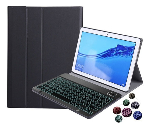 Funda Con Teclado Iluminado Para Galaxy Tab A 10.5 T590