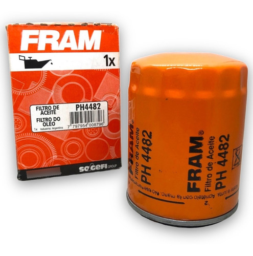 Filtro De Aceite Fram Fiat Motor Tipo 1.6 Duna Uno Ph 4482