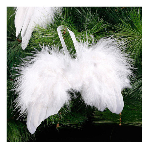 10pcs Angel Blanco Vintage Decoraciones De Árbol De Navidad