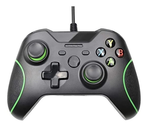 Controle joystick Feir FR-305O preto e verde