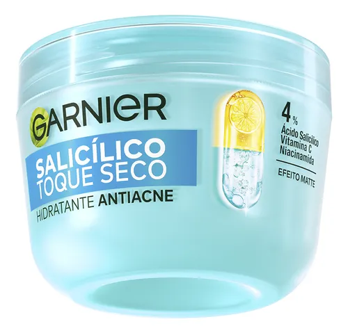 Hidratante Facial Antiacne Salicílico Toque Seco 85g Garnier Mome...
