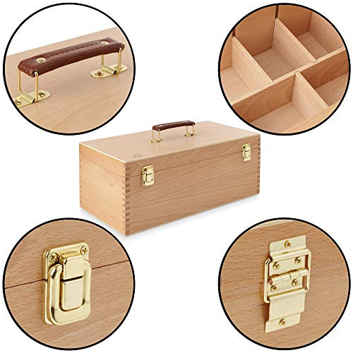 Caja De Almacenamiento De De Arte De Madera Grande Ca...