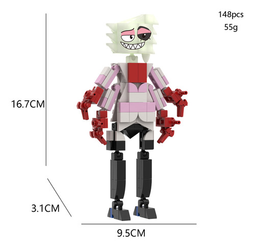 Figuras De Juguete New Hazbin Hotel Hell Inn Block, 6 Unidad