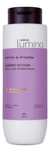Shampoo Matizador Cabello Rubio O Canas Lumina Natura 300ml