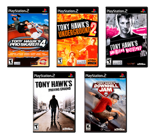 Compilación Tony Hawk Ps2 - 5 Juegos Físicos